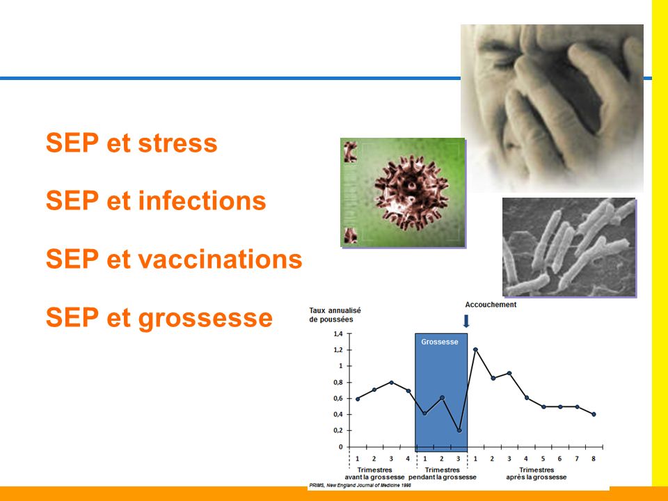 SEP et stress SEP et infections SEP et vaccinations SEP et grossesse