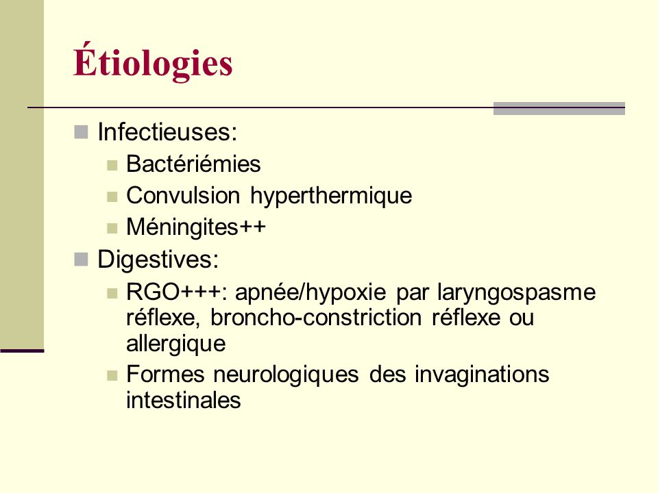 Étiologies Infectieuses: Digestives: Bactériémies