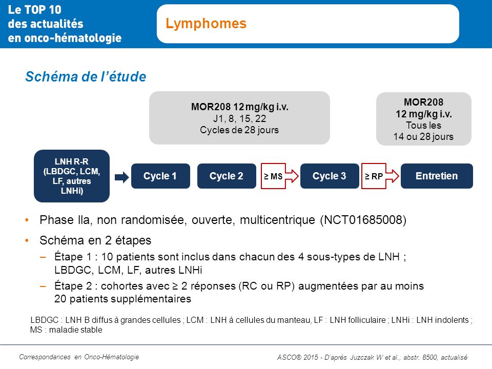 Lymphomes Schéma De L’étude - Ppt Télécharger