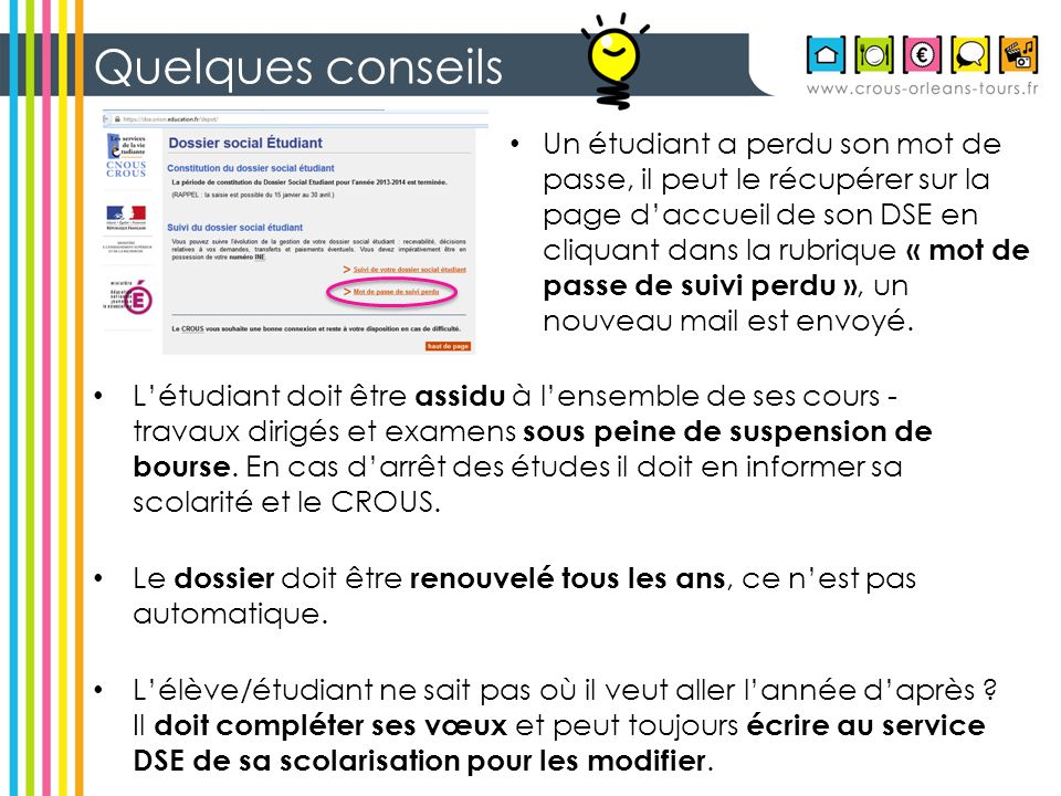 Le Dossier Social Etudiant Bourses Et Logement Ppt Video