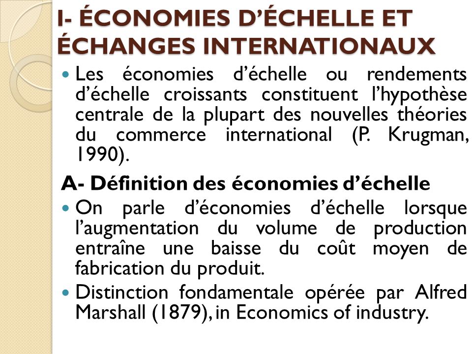 Définition économie d