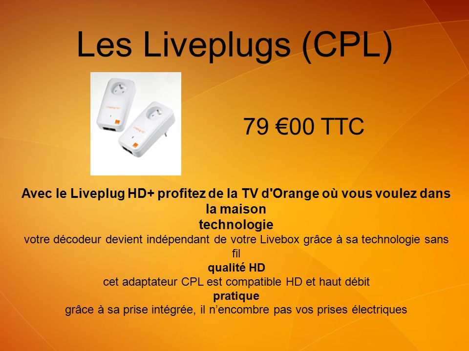 Orange Liveplug HD+