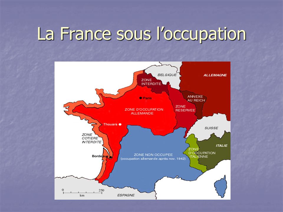 La France sous l’occupation
