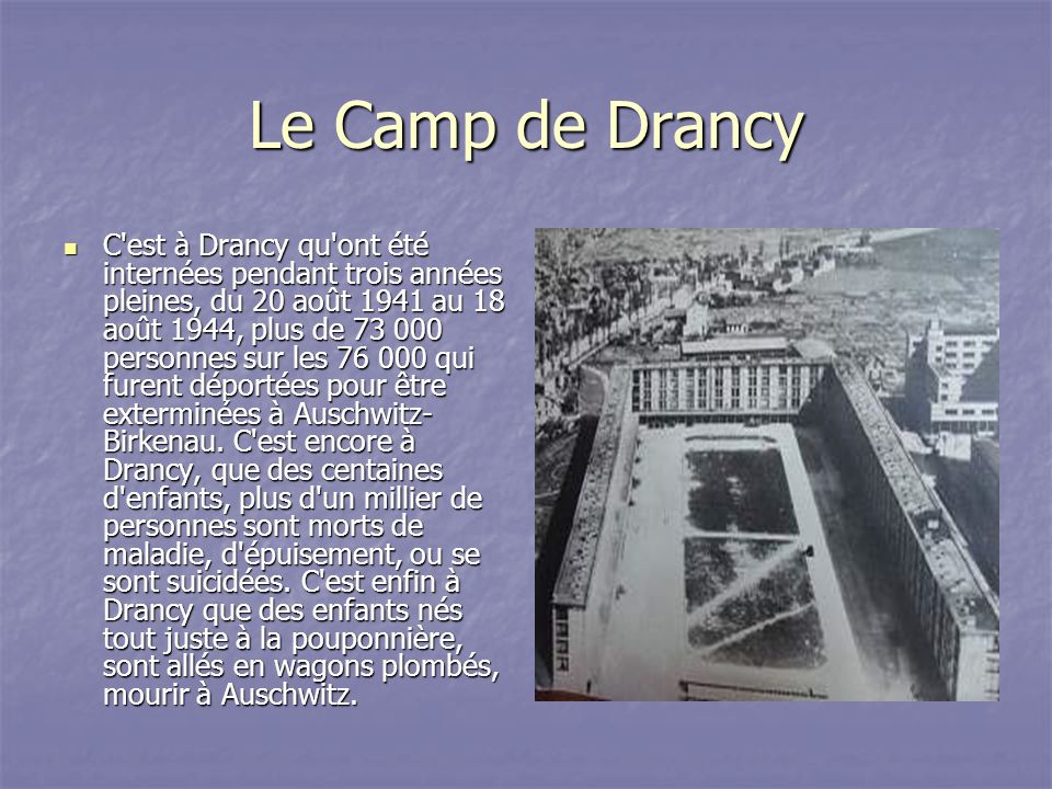 Le Camp de Drancy