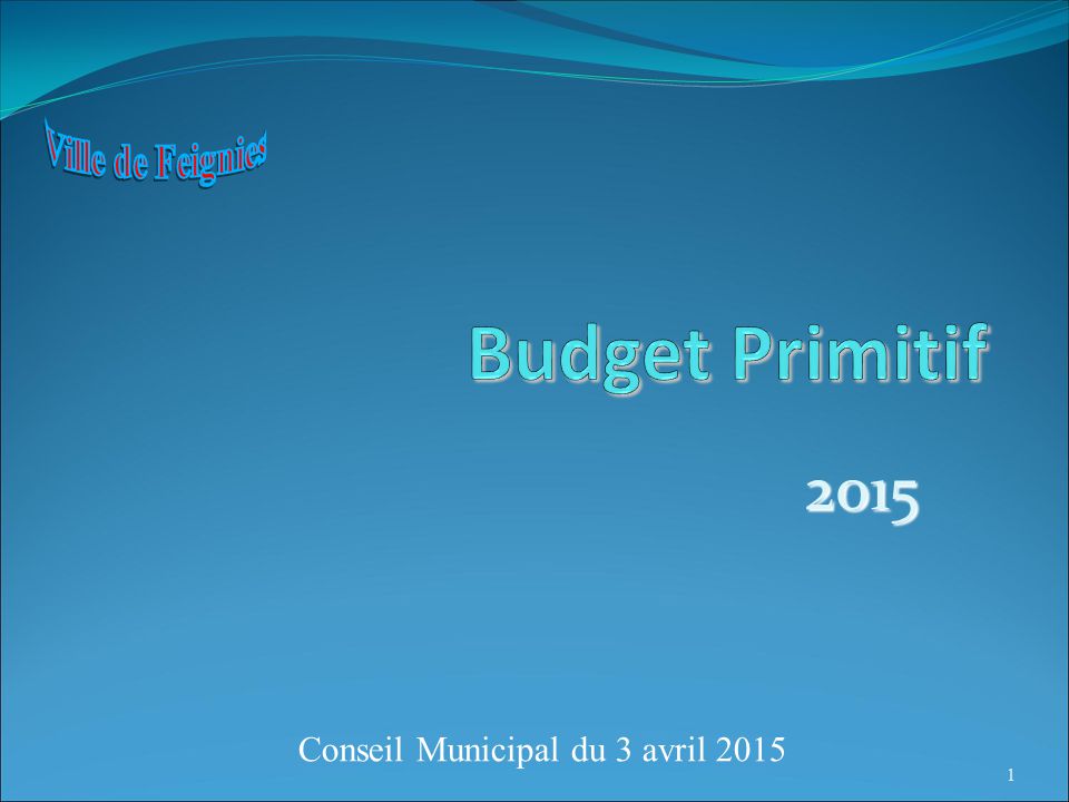 Conseil Municipal du 3 avril 2015