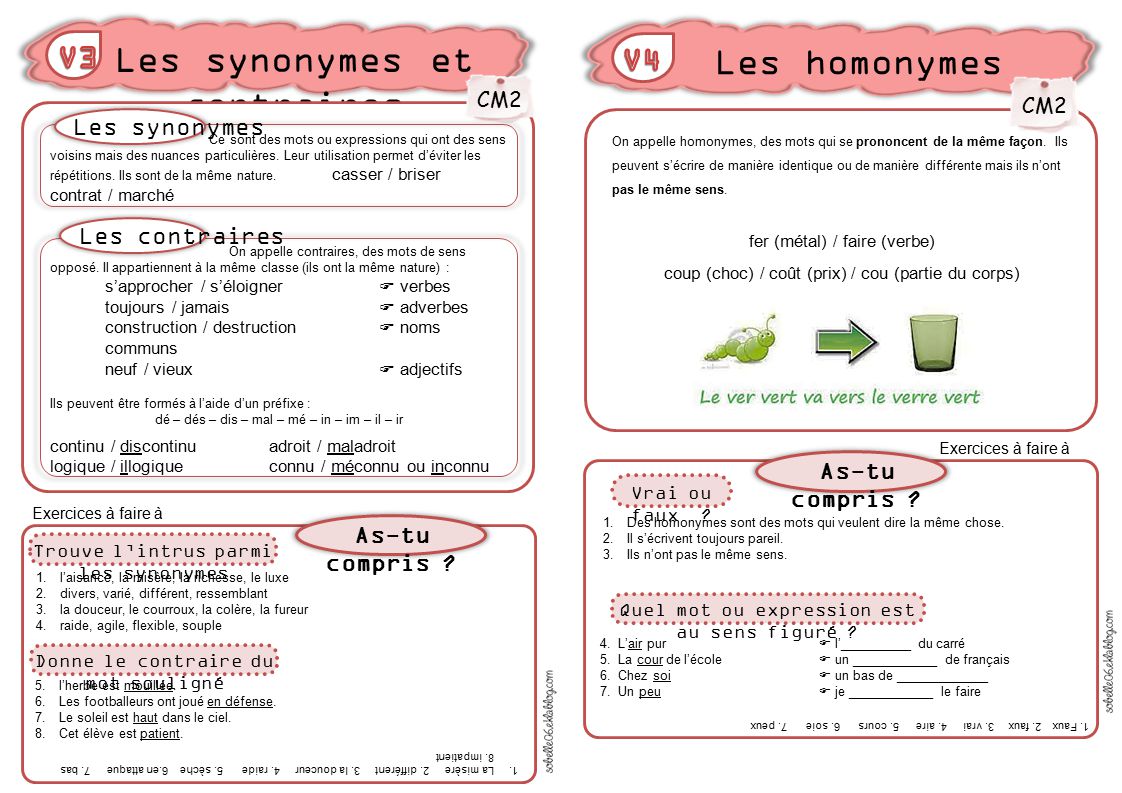 Des mots перевод