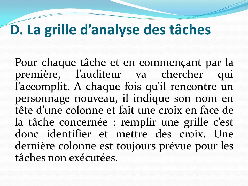 Exemple De Grille Danalyse Des Tâches Le Meilleur Exemple 8450