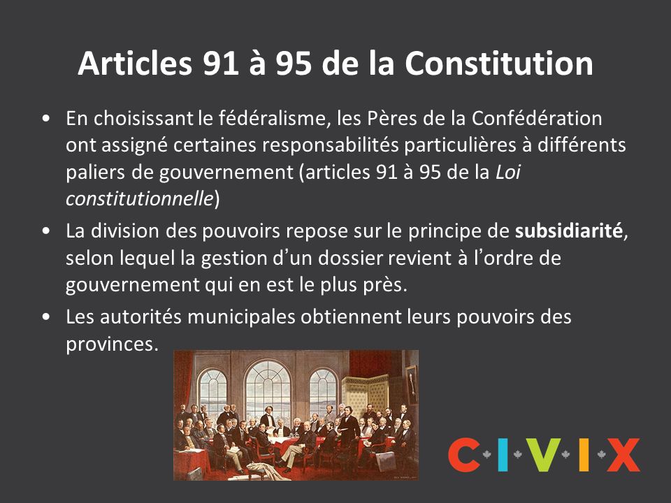 Articles 91 à 95 de la Constitution