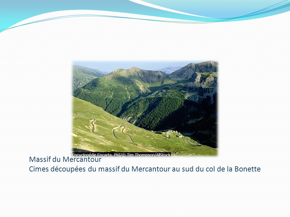 Massif du Mercantour Cimes découpées du massif du Mercantour au sud du col de la Bonette