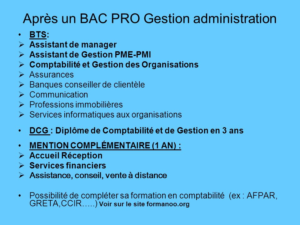 Cv Bac Pro Gestion Administration