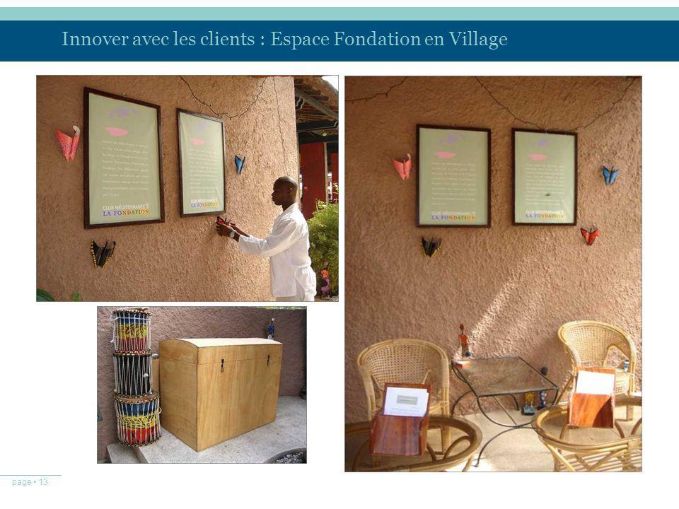 Innover avec les clients : Espace Fondation en Village