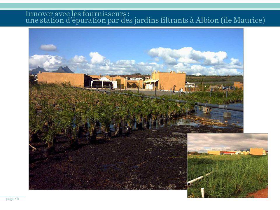 Innover avec les fournisseurs : une station d’épuration par des jardins filtrants à Albion (île Maurice)
