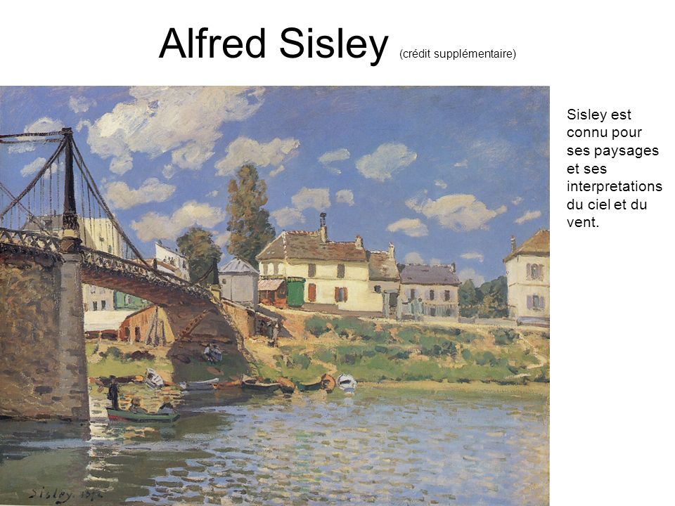 Alfred Sisley (crédit supplémentaire)