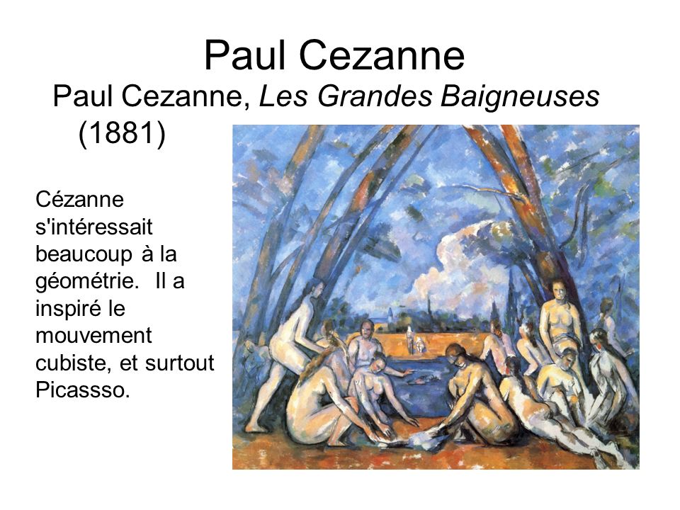 Paul Cezanne Paul Cezanne, Les Grandes Baigneuses (1881)