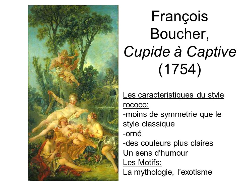 François Boucher, Cupide à Captive (1754)