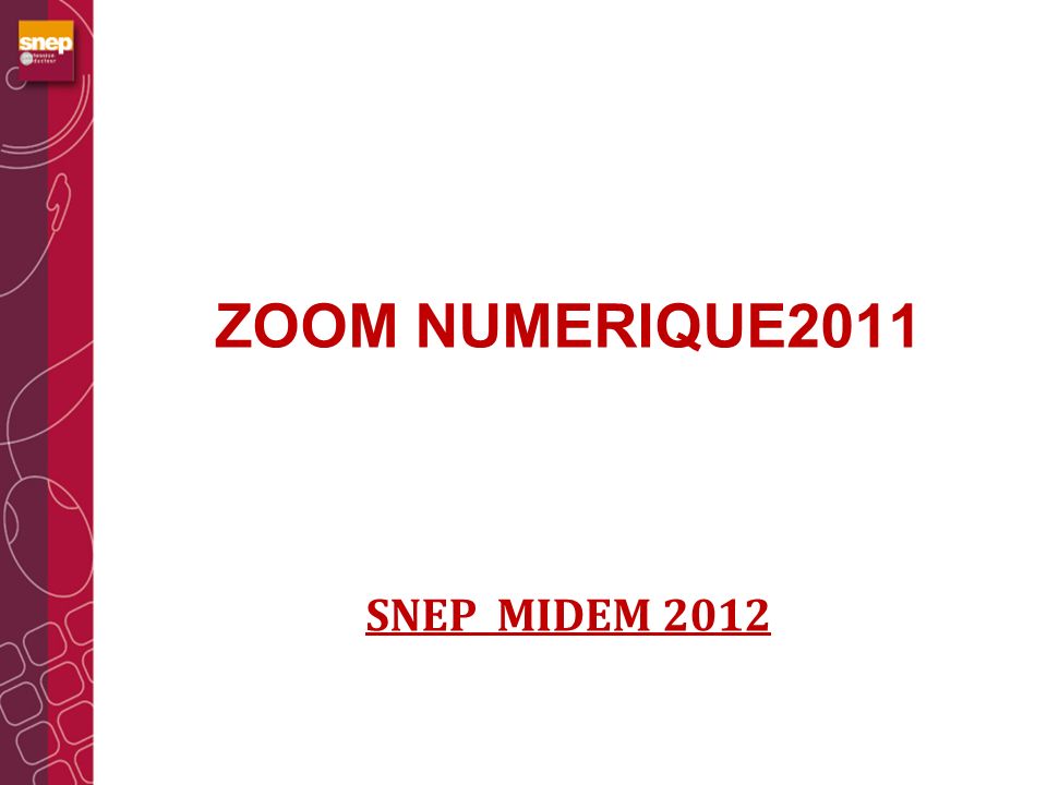 ZOOM NUMERIQUE2011 SNEP MIDEM 2012