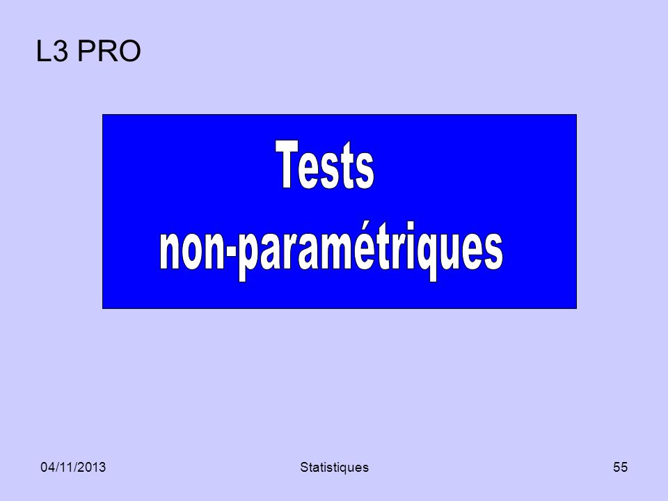 Tests non-paramétriques