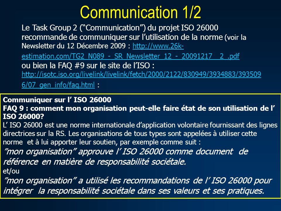 Communication 1/2