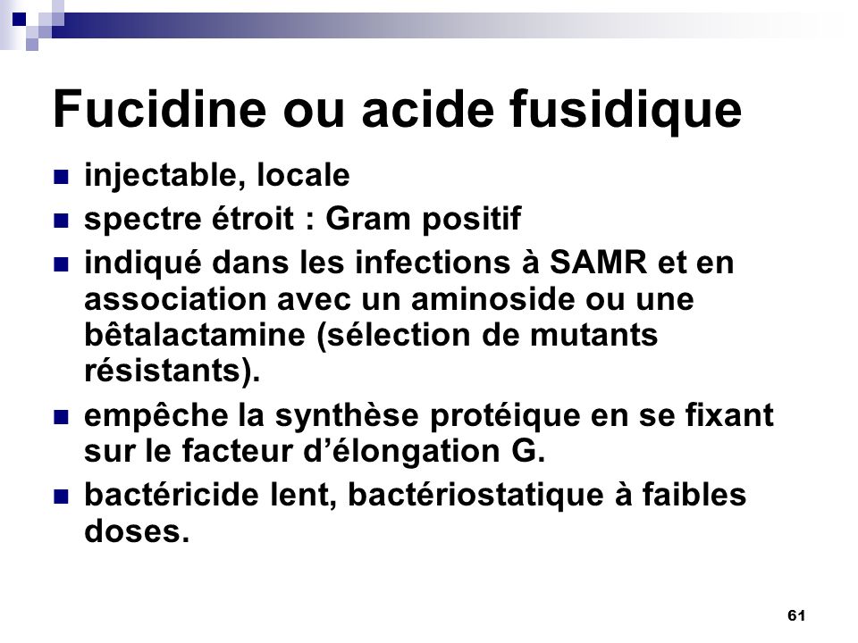 Définition  Acide fusidique