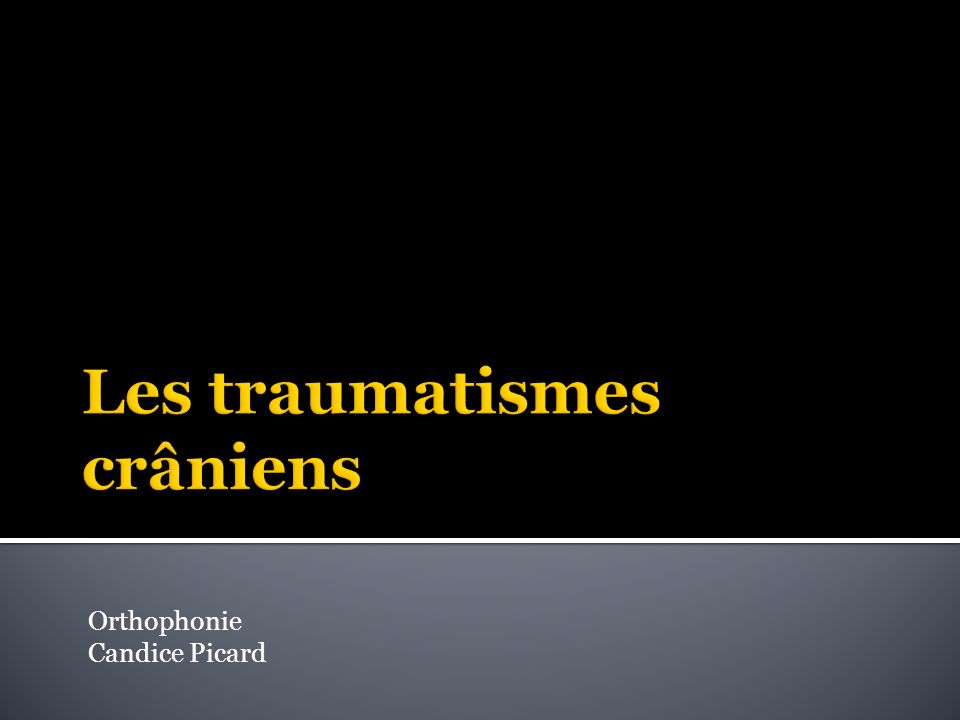 Les Traumatismes Crâniens Ppt Video Online Télécharger