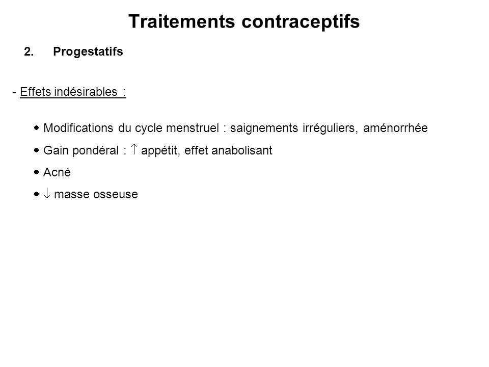 Traitements contraceptifs - ppt télécharger