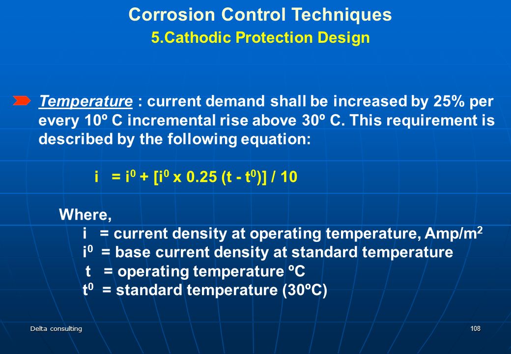 Corrosion Control Techniques 5.Cathodic Protection Design