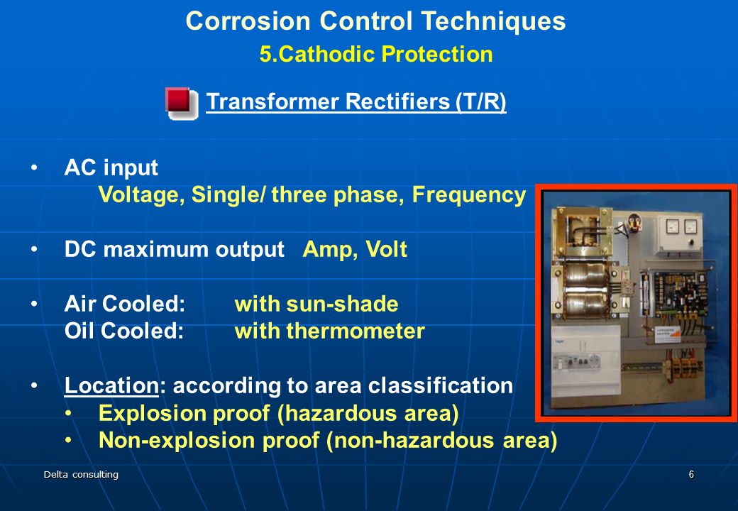 Corrosion Control Techniques Transformer Rectifiers (T/R)