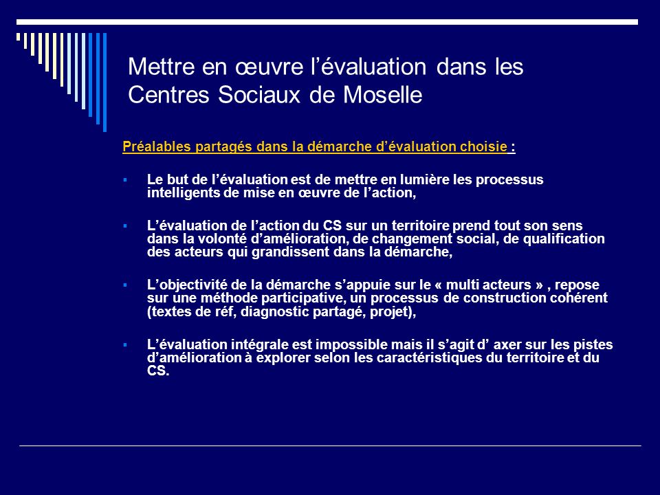 Mettre en œuvre l’évaluation dans les Centres Sociaux de Moselle