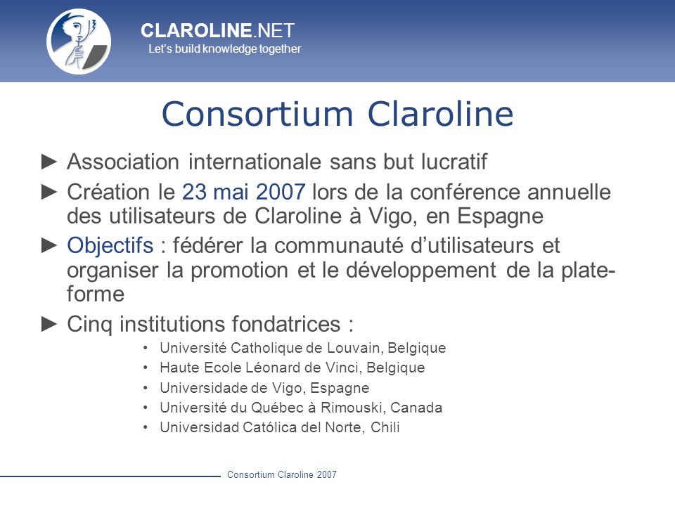 Consortium Claroline Association internationale sans but lucratif