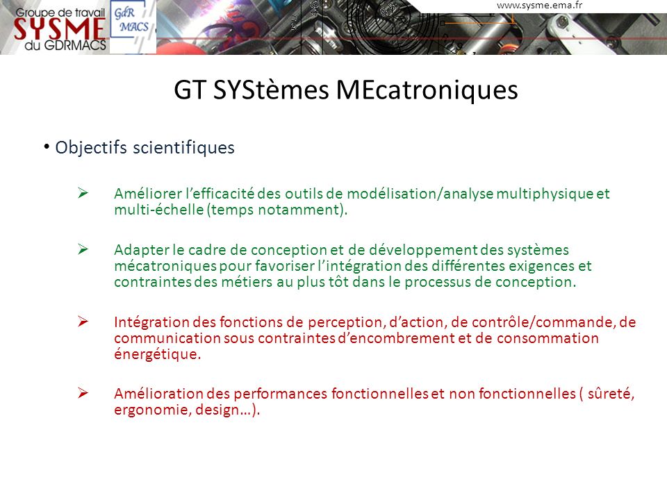 GT SYStèmes MEcatroniques